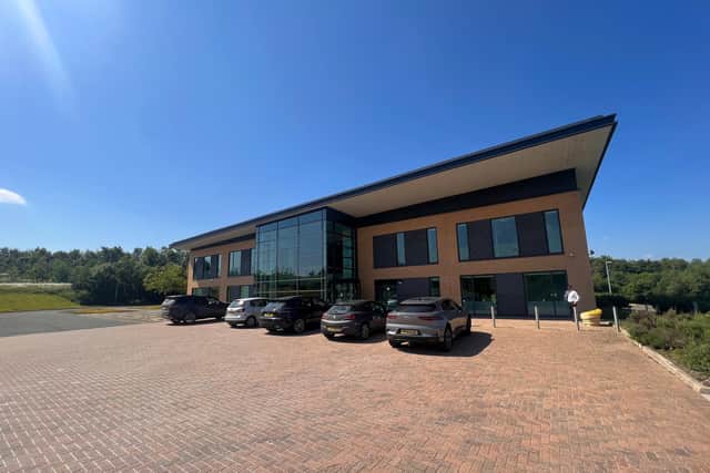 Formerly Nike’s UK headquarters the 22,658 sq ft building located at the 125-acre Doxford International Business Park on the outskirts of Sunderland, is available to buy or rent in its entirety.
