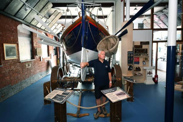 Neil Williamson, curator at RNLI Whitby museum, is pictured following the restoration that has been made possible by a legacy left to the organisation.