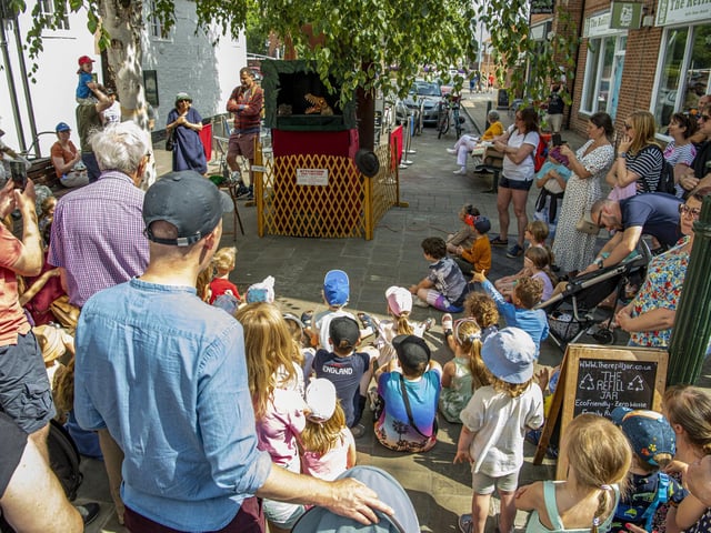 There was also a traditional puppet show on to entertain.