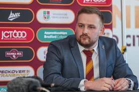 Bradford City CEO Ryan Sparks: Picture courtesy of BCAFC.