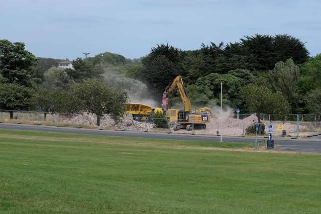 Demolition of Scarborough's much-loved indoor pool, which stood for nearly 50 years, got underway in March this year.