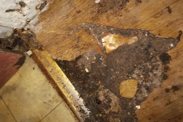 Images show where the rats had entered the takeaway