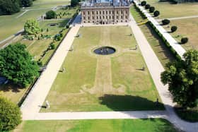 The outline of the lost garden at Chatsworth