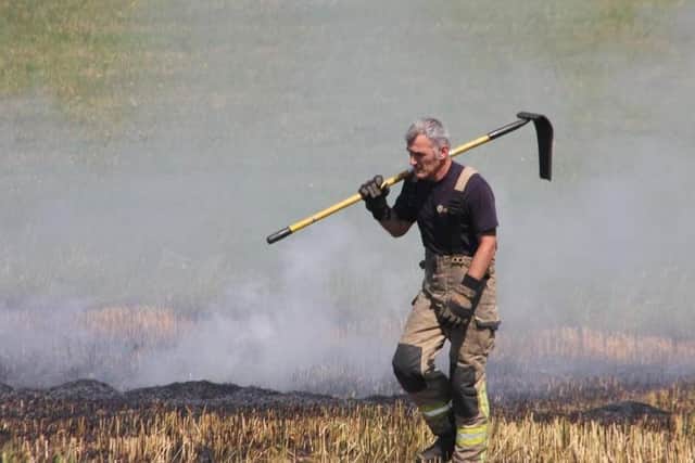 South Yorkshire Fire and Rescue confirmed they were dealing with a number of field fires around the county, including one in the Rawmarsh area of Rotherham, as forces declared a major incident.
Photo: South Yorkshire Fire and Rescue
