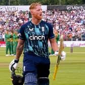 England's Ben Stokes leaves the pitch after scoring just five in defeat to South Africa. Picture: PA