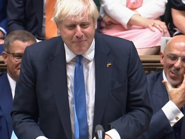 Boris Johnson has appeared at Prime Minister's Questions for a final time.