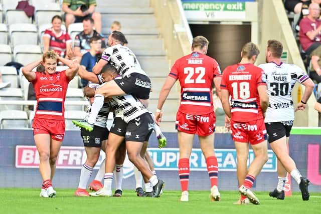 Hull KR came up just short against Hull FC at St James' Park. (Picture: SWPix.com)