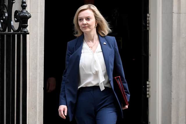 Tory leadership candidate Liz Truss. Pic: Getty.