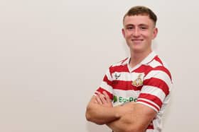 Latest Doncaster Rovers signing James Maxwell. Picture courtesy of Howard Roe/DRFC.