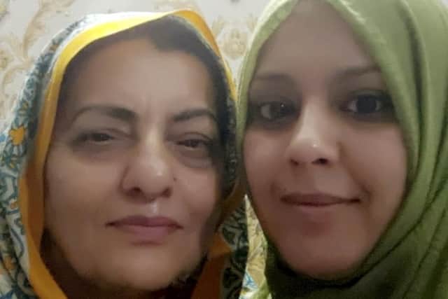 Yasmin Kausar (left) with her daughter Saima Bashir. SWNS.