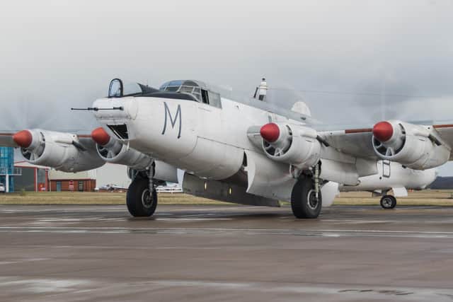 The Avro Shackleton MR2, a distant cousin of the famous Lancaster bomber, was built to search for Russian submarines in the early years of the Cold War as well as helping in search and rescue operations. Photo submitted