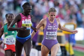 EDGED OUT: Keely Hodgkinson is just beaten to the gold medal in the 800m final at the World Athletics Championships at Hayward Field, Oregon Picture: Martin Rickett/PA