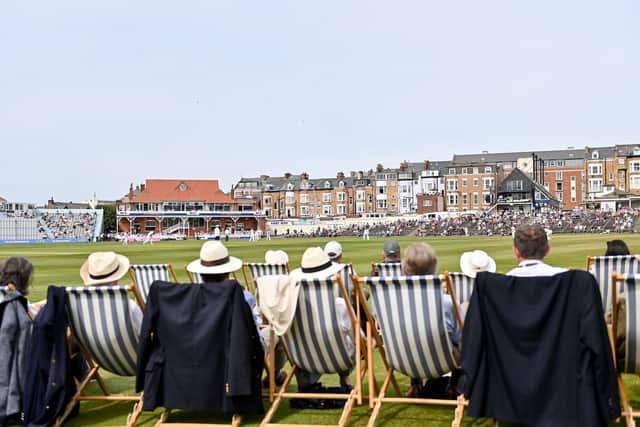 Yorkshire CCC are back at North Marine Road, Scarborough this week, facing Hampshire in the County Championship. Picture by Will Palmer/SWpix.com
