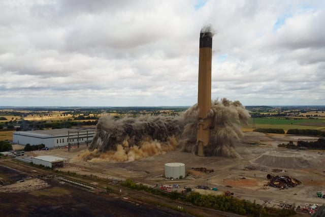 The structures were previously part of the decommissioned Eggborough Power Station Plant that was closed down in 2018.

Once heralded as a landmark in Eggborough, the former structures which were built in the 1960s had reached the end of the operational life.