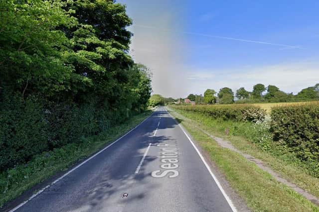 The accident happened between Seaton and Hornsea on Monday morning