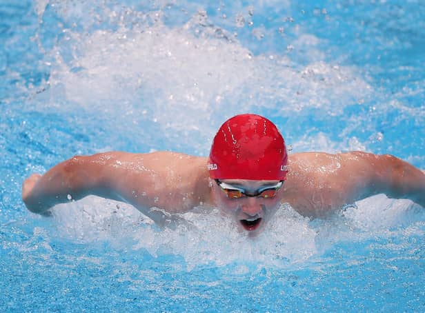 BREAKING OUT: Joe Litchfield competes in the 200m Individual Medley at the Tokyo 2020 Olympic Games in Tokyo Picture: Maddie Meyer/Getty Images