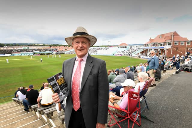 Familiar face: Yorkshire and England legend Sir Geoffrey Boycott was helping to promote a new book about himself at Scarborough Cricket Club. Picture by Simon Hulme