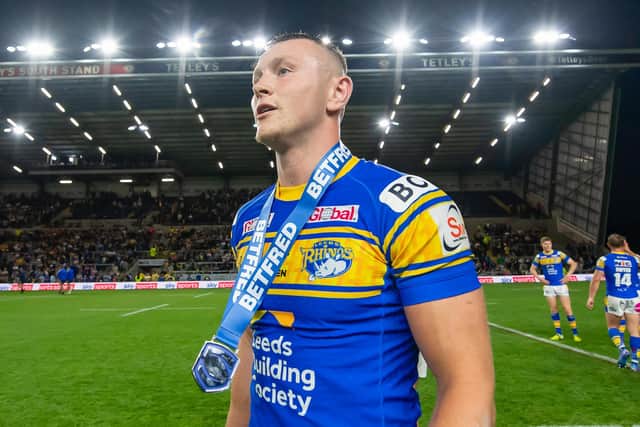 Harry Newman wearing the man of the match medal after an eye-catching display against Wigan Warriors. (Picture: SWPix.com)