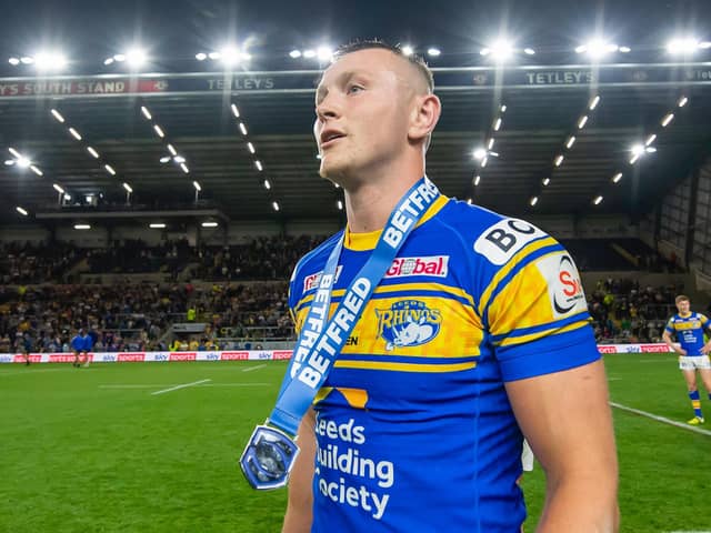 Harry Newman wearing the man of the match medal after an eye-catching display against Wigan Warriors. (Picture: SWPix.com)