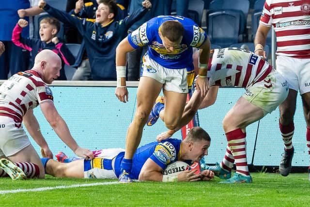 The RFL later apologised for awarding Harry Newman's try. (Picture: SWPix.com)