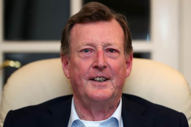 The late David Trimble, former UUP Leader, at his home in Lisburn in 2018. Picture: Niall Carson/PA Wire.