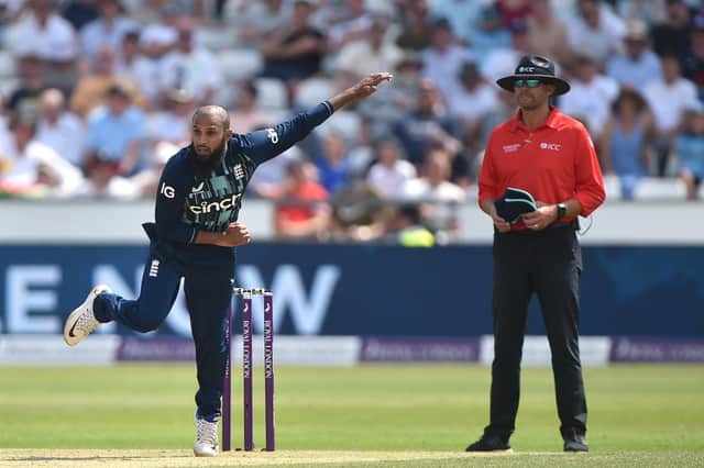 White-ball specialist: Yorkshire's Adil Rashid says he is only concentrating on white-ball cricket at the moment.  (Photo by Nathan Stirk/Getty Images)