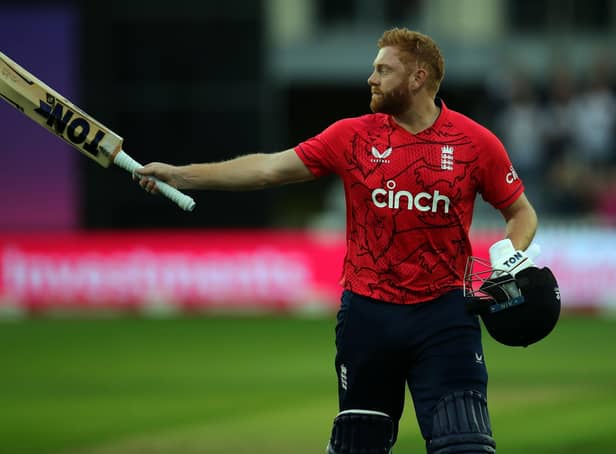 Leading the way: Jonny Bairstow made 90 in the opening Twenty20 International with South Africa last night. (Picture: Simon Marper/PA)