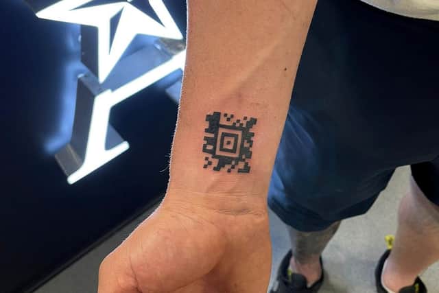 The QR code tattoo