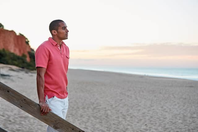 Brook Taverner summer collection: Pink woven polo, now £29.95 for four for £90.