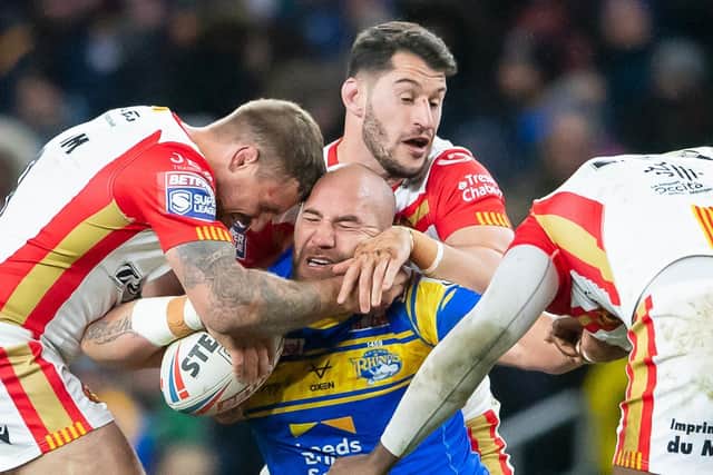 Catalans Dragons won at Headingley earlier in the season. (Picture: SWPix.com)