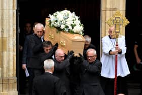 Friends and colleagues have paid tribute to 'true Yorkshireman' Harry Gration as his funeral took place at York Minster. Photo: Simon Hulme.
