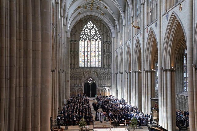 Hundreds gathered in York Minster to say goodbye to Harry Gration.
