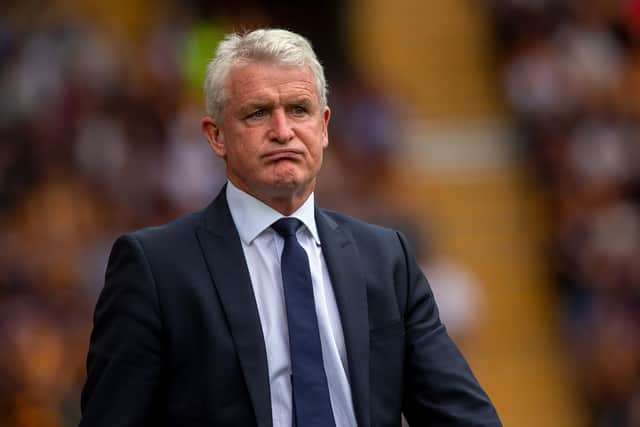 Frustrating: Bradford City manager Mark Hughes saw his side held to a draw. Picture: Bruce Rollinson