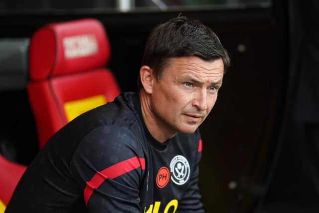 Waiting game: Sheffield United manager Paul Heckingbottom has plenty of options up front - when they return to full fitness. Picture: Adam Davy/PA Wire.