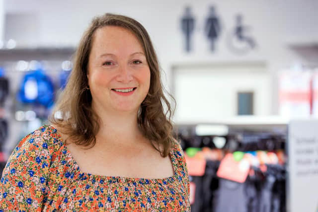 Cara Hoofe, who had bowel cancer, has worked to get symptoms listed on toilet roll packaging. Photo: Oliver Dixon/M&S
