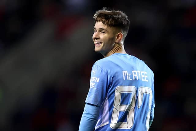 JAMES MCATEE: Is attracting interest from several clubs as he looks set to leave Man City on loan. Picture: Getty Images.