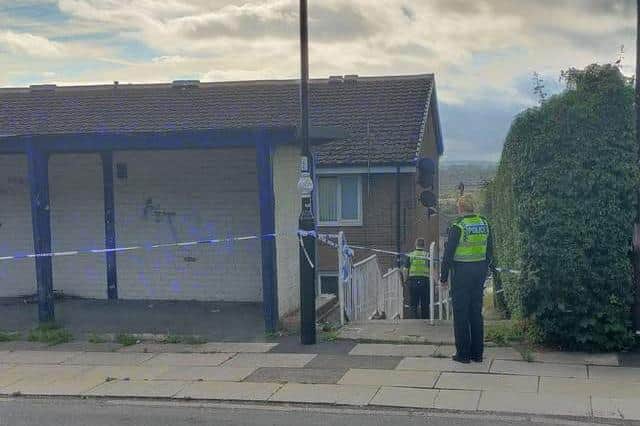 Police have cordoned off part of the Fox Hill Estate in Sheffield