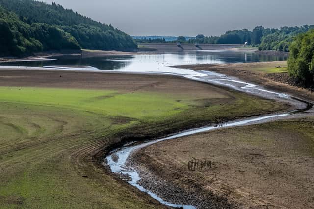 Lindley Wood Reservoir near Otley was recently drying up. Picture: James Hardisty.