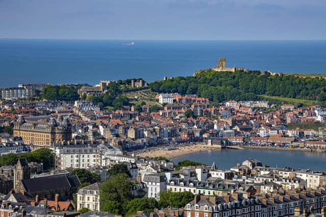 South Bay, Scarborough and the castle viewed from Olivers Mount. Picture: James Hardisty.