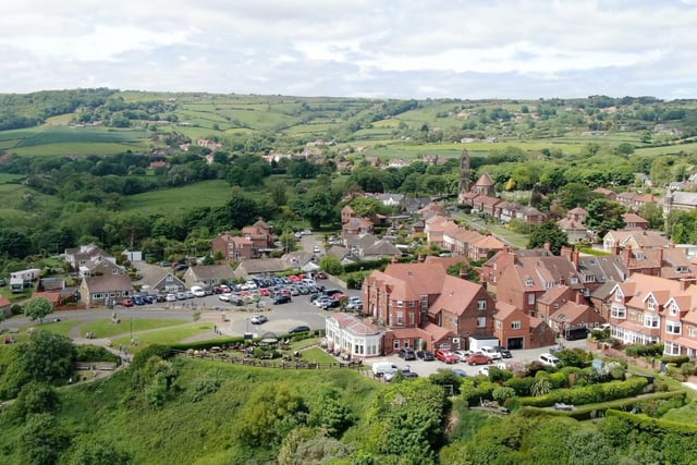 A cracking aerial view of the village.