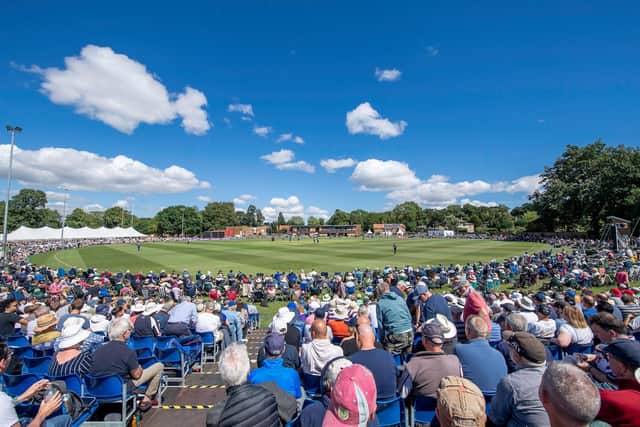 PICTURE POSTCARD: More than 4,400 fans piled in to Clifton Park to see the Roses clash in the Royal London Cup between Yorkshire and Lancashire. Picture by Allan McKenzie/SWpix.com