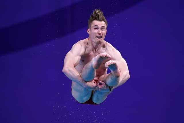 Jack Laugher competes in the men's diving 1m Springboard at the 2022 Commonwealth Games in Birmingham. Picture: Mike Egerton/PA