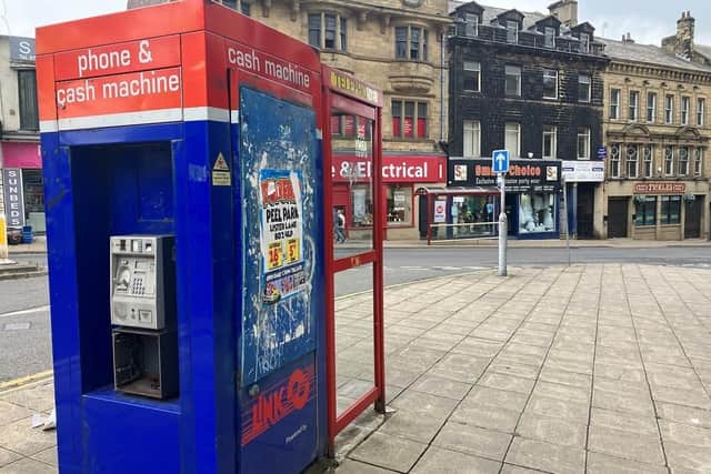 One of the phoneboxes in Bradford