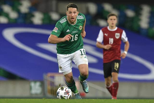 New Rotherham signing Conor Washington has won 35 caps with Northern Ireland who he is pictured playing for in 2020 (Picture: Charles McQuillan/Getty Images)