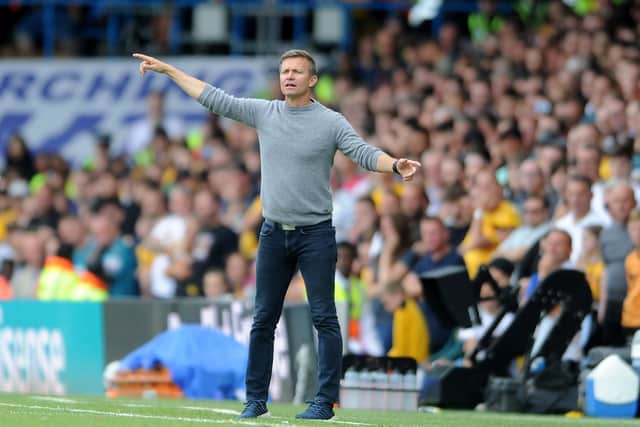 Leeds United head coach Jesse Marsch during the opening-day win (Picture: Simon Hulme)