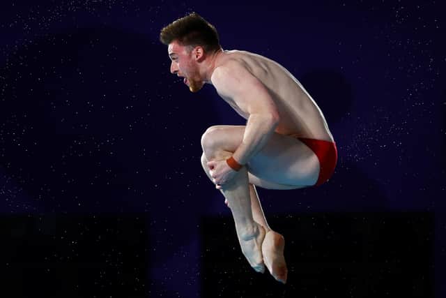 Leeds diver Matty Lee of Team England competes in the Men's 10m Platform Final. (Picture: Elsa/Getty Images)