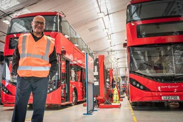 Gregg Wallace at the Plaxton factory in Scarborough. (Photo: BBC/Voltage TV)