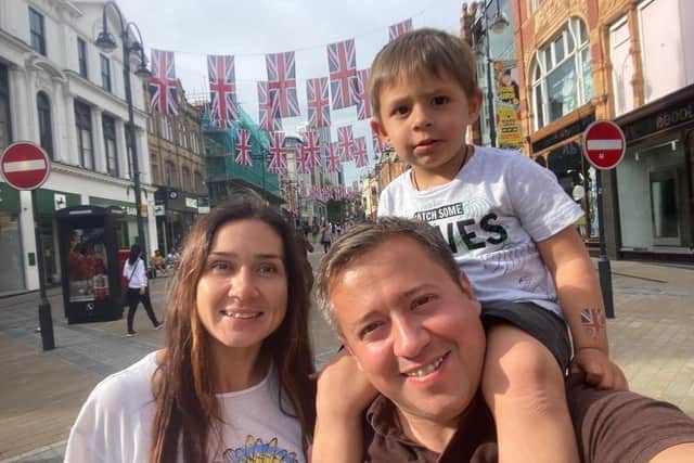 Fedir Haidai undertook an epic 14-day journey across Europe with his wife Katya and three-year-old son Misha after finding a sponsor family in Harrogate through the Homes for Ukraine scheme.
