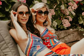 Models Lucy and Sonia wear vintage triangle 'fish' silk scarves, 126cm in length, from an archived in Lyon, France. They cost £105 each from Natalia Willmott.
@clarecoleman_photography - @nataliawillmott - hair and makeup @sonia.schofield.mua - location @camblesforthhallandgrange