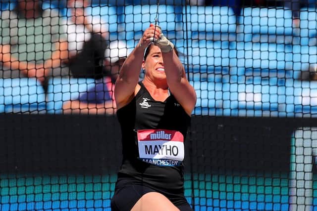 Jess Mayho competes during the Womens Hammer Throw Final on Day Two of the Muller British Athletics Championships at Manchester Regional Arena on June 26, 2021. (Picture: Ashley Allen/Getty Images)